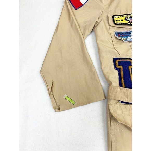 Vintage Boy Scouts of America Shirt Order of the Arrow Patches Black Eagle Lodge - Picture 9 of 10